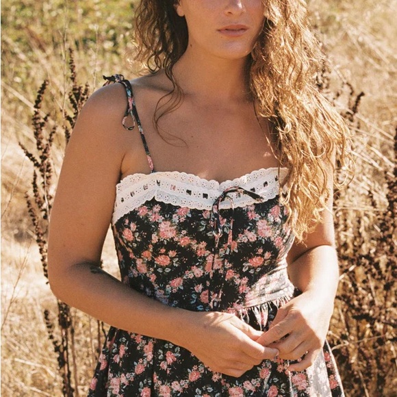 Christy Dawn Emma Dress in Night Rose Lattice NWT - Picture 2 of 9